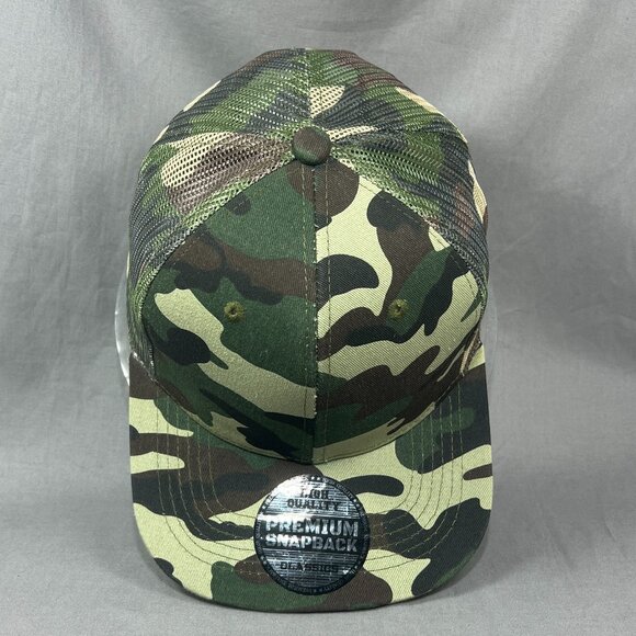 Max Headgear Woodland Camouflage Snapback Hat Camo Trucker Hunting Outdoor Mens - Picture 7 of 12